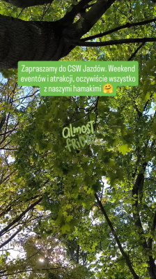 W niedzielę 7 września spotykamy się w Parku Jazdów CSW. Telewizja TVN organizuje swoje otwarty dla wszystkich event, a co najważniejsze nasze ...