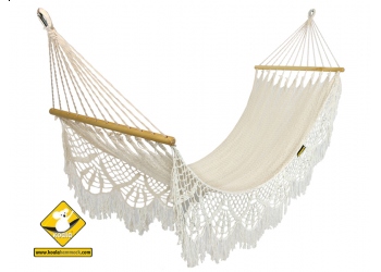 Hamaki z drążkiem w kolorze ecru