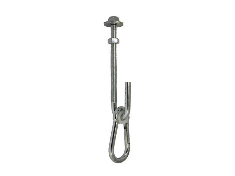 Hook for mounting a swing to a wooden beam
