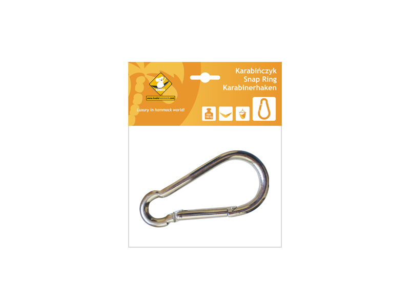 Snap ring for mounting hammocks and hammock chairs