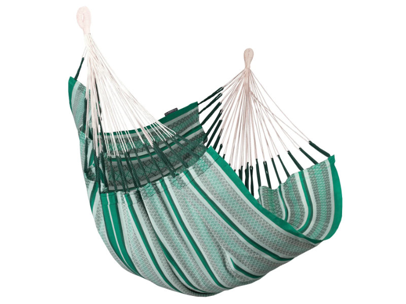 Fotel hamakowy z bawełny organicznej Cumbia Comfort, CUV18, zielony (X4)