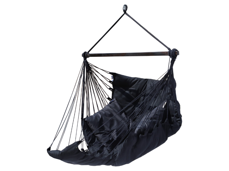 Wide hammock chair with a foot rest, HC-COMFY