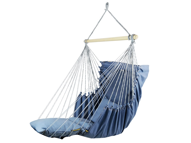 Wide hammock chair with a foot rest - HC-FR Jeans