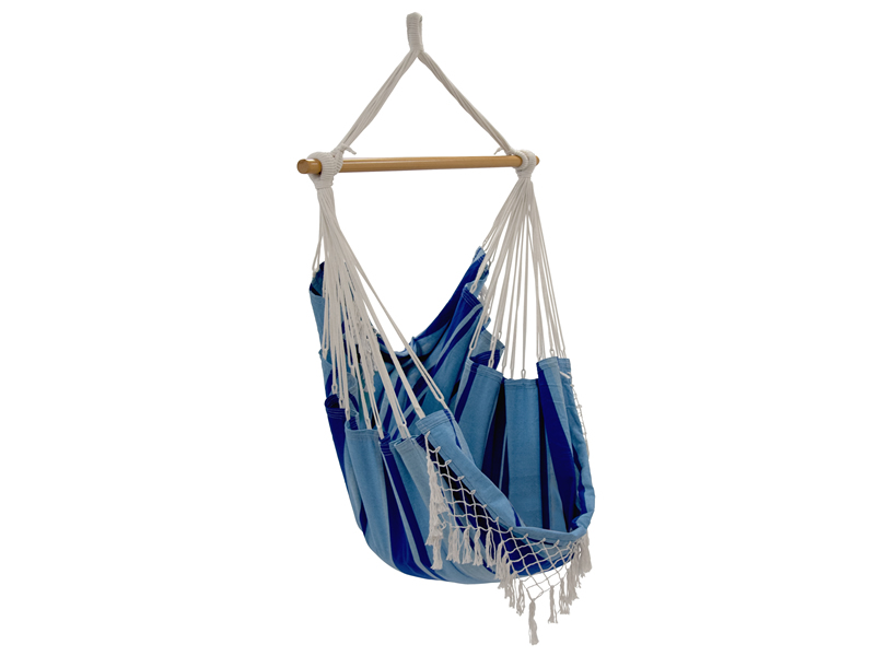 Fotel hamakowy Brazilian, B5, niebieski (39)
