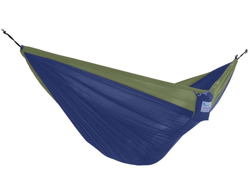 Hamak turystyczny dwuosobowy Parachute, zielono-niebieski PAR2