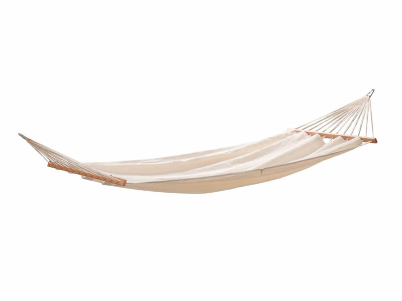 Cotton hammock with spreader bars