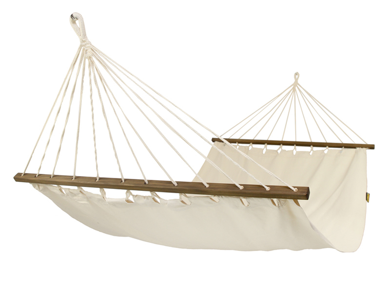 Wide hammock with spreader bars, HSL