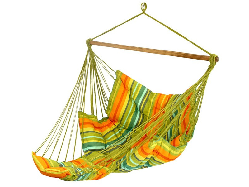 Wide hammock chair with a foot rest, HC-COMFY