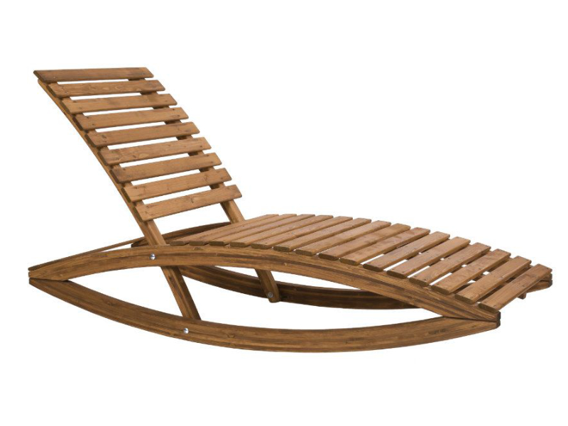 Chaise longue en bois