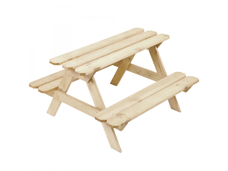 Stół piknikowy z ławeczkami drewniany dla dzieci, 0000009998