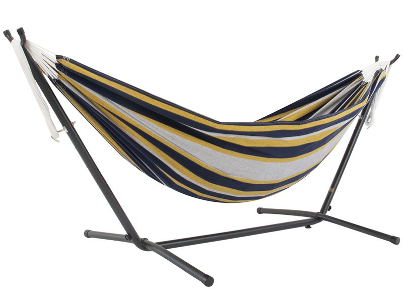 Hamak Combo + stojak metalowy 8f, UHSDO8, czarno-żółty (UHSDO8-38)