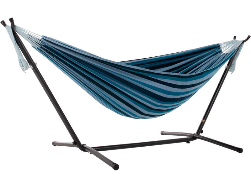 Hamak Combo + stojak metalowy 8f, UHSDO8, niebiesko-granatowy (UHSDO8-34)