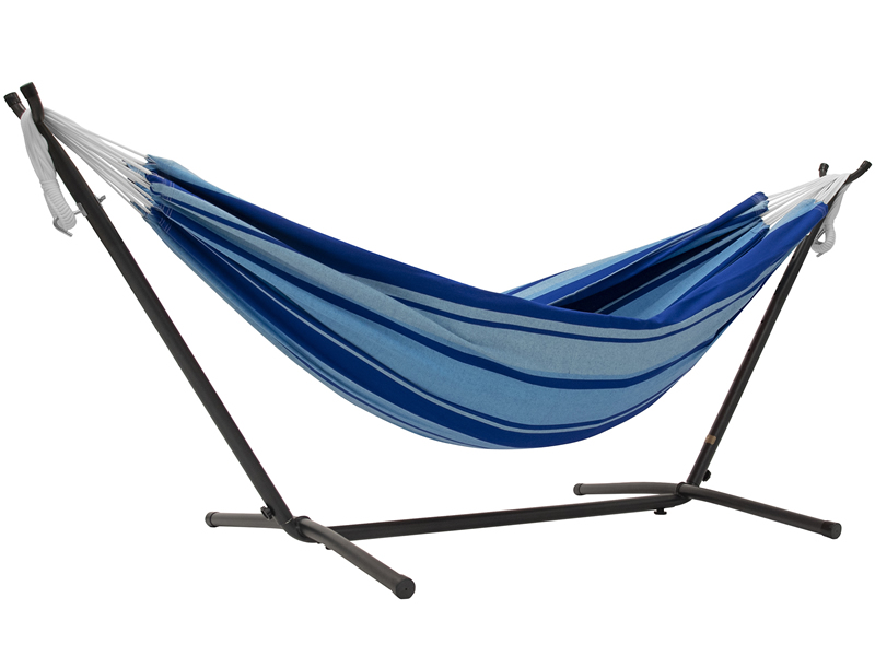 Hamak Combo + stojak metalowy 8f, UHSDO8, niebieski (UHSDO8-39)