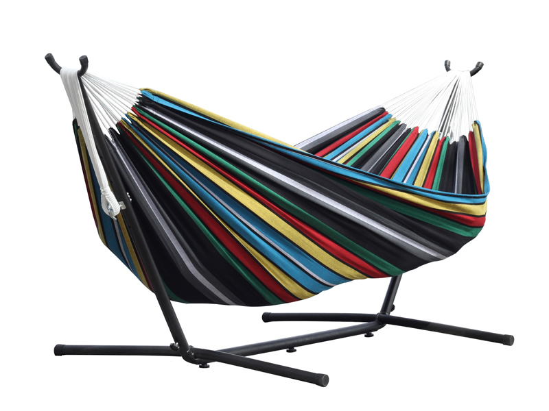 Hamak Combo + stojak metalowy 8f, UHSDO8, zielono-niebieski (UHSDO8-27)