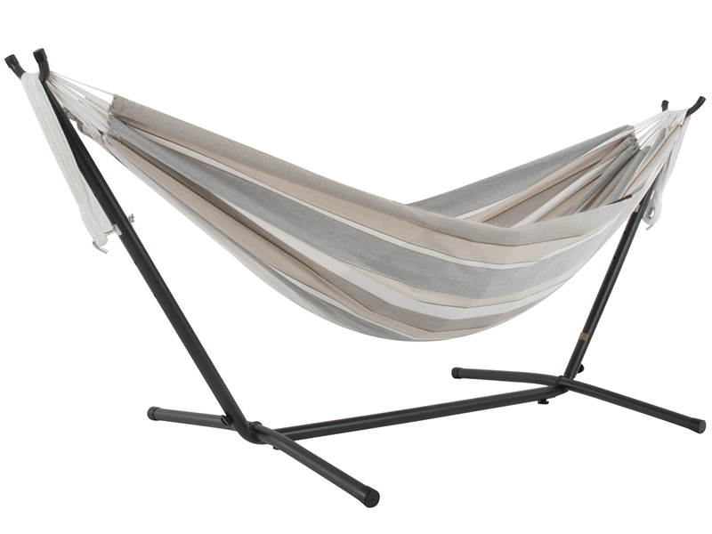Hamak Sunbrella + stojak metalowy 8f, C8SUN, beżowo-szary (DO)