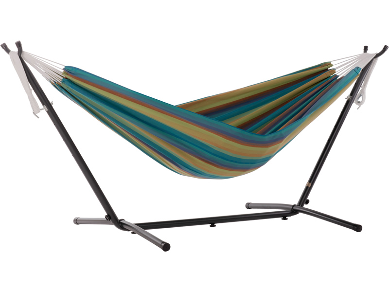 Hamak Sunbrella + stojak metalowy 8f, C8SUN, błękitny (LA)