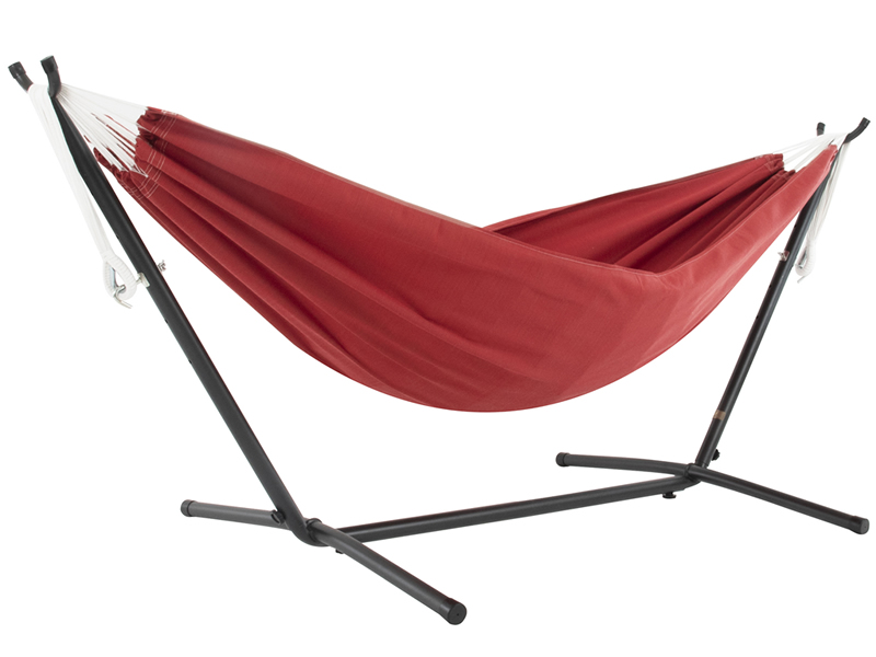 Hamak Sunbrella + stojak metalowy 8f, C8SUN, Czerwony (CR)