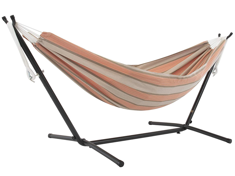 Hamak Sunbrella + stojak metalowy 8f, C8SUN, pomarańczowo-szary (CA)