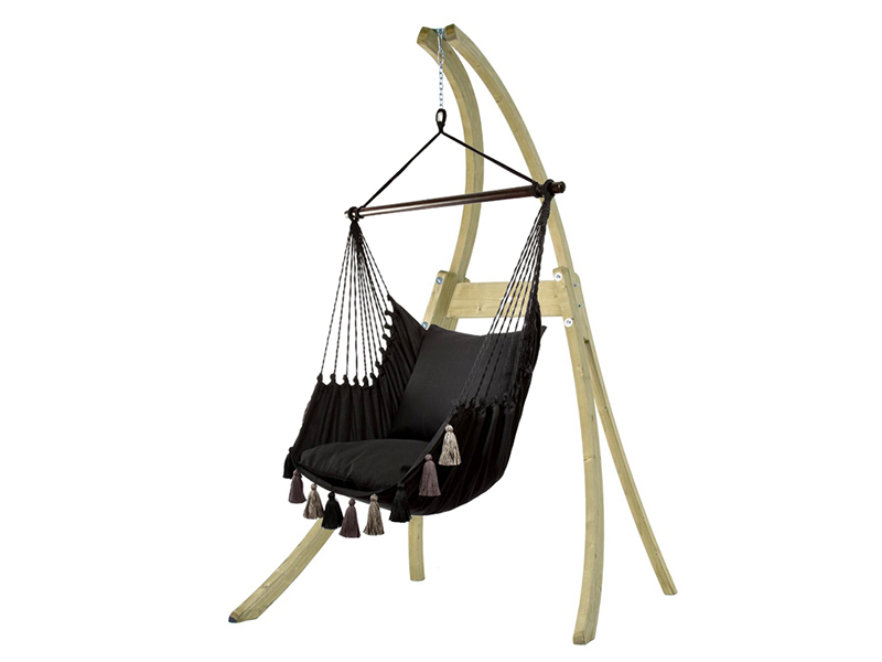 Ensemble hamac: fauteuil AHC-10 avec support en bois Atlas