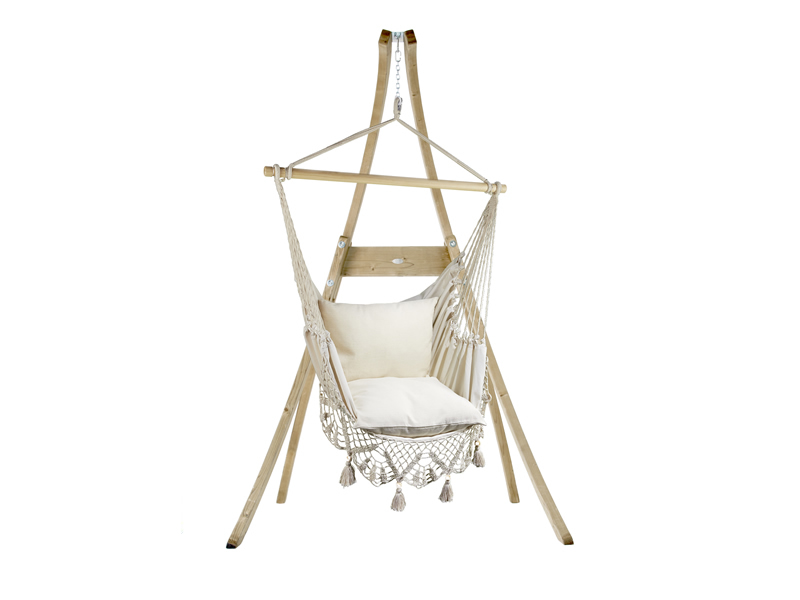 Hammock set: chair AHC-11 with wooden stand Atlas - fotel AHC-11+stojak Atlas
