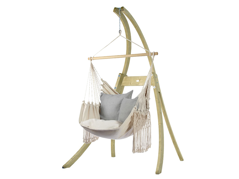 Hammock set: HC10-C armchair with Atlas wooden stand - HC10-C-AT