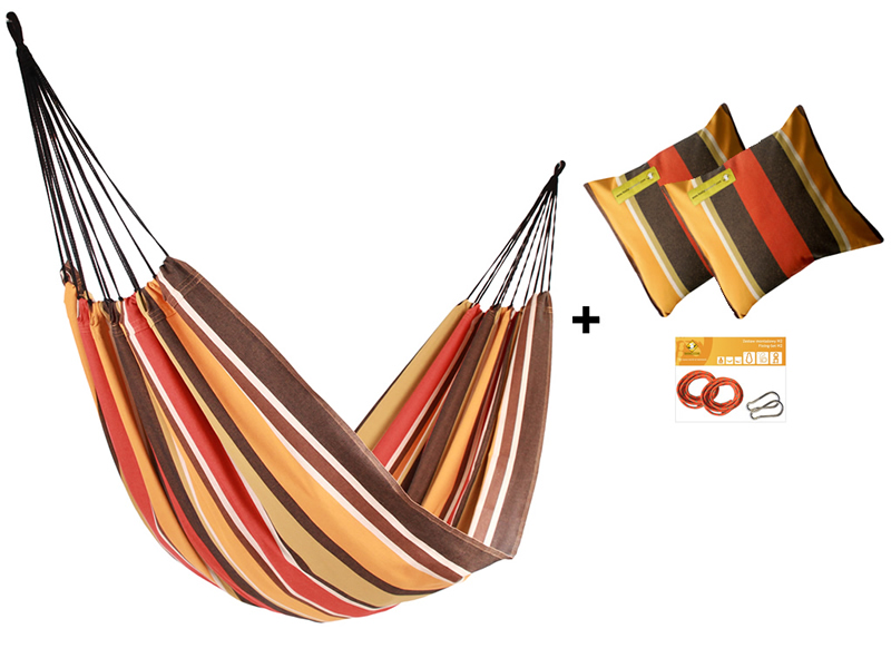 Hammock set H in color 233 with pillows and fixing set