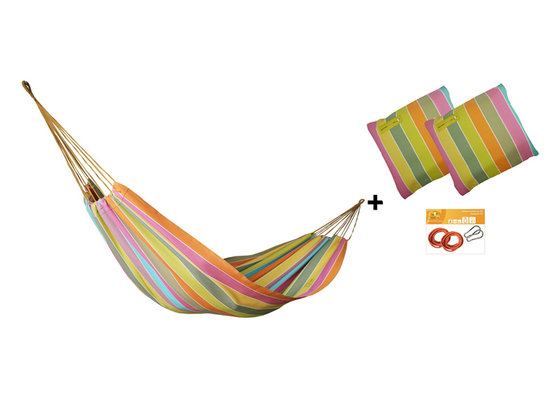 Hammock set H in color 253 with pillows and fixing set