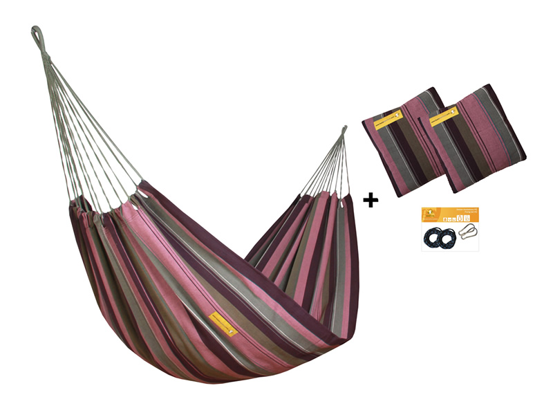 Hammock set H in color 255 with pillows and fixing set