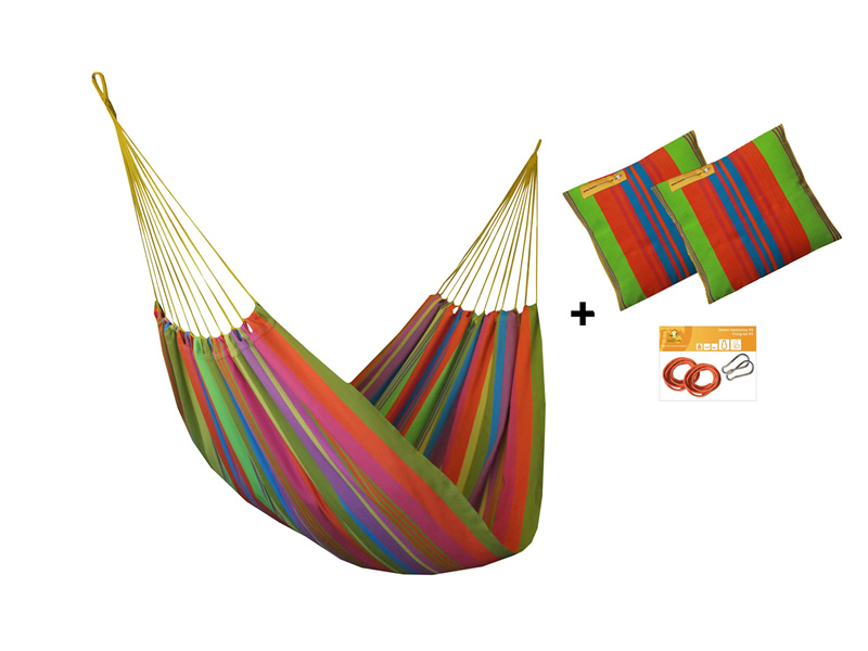 Hammock set H in color 256 with pillows and fixing set