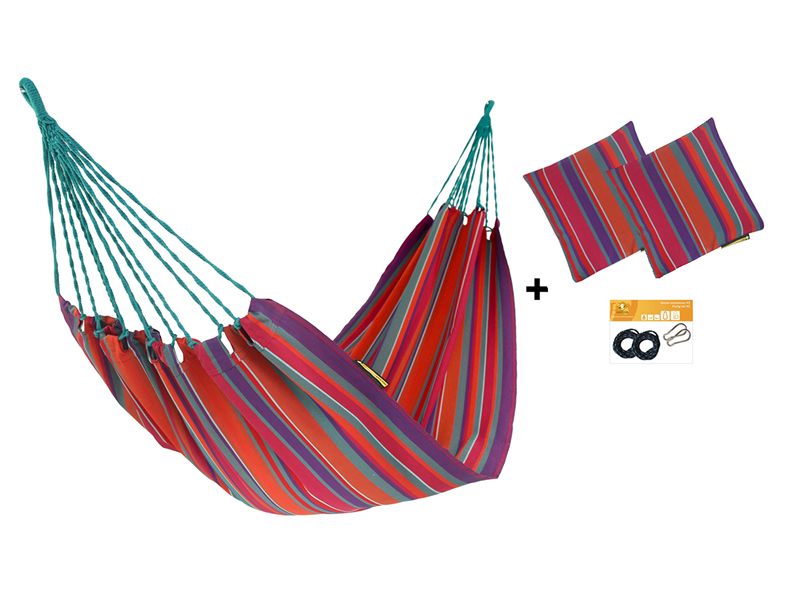 Hammock set H in color 290 with pillows and fixing set