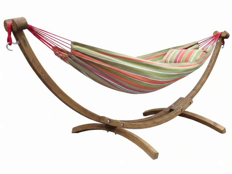 Ensemble de jardin Koala composé d'un support de jardin Grenada et d'un hamac H-188, G-oak-H-318