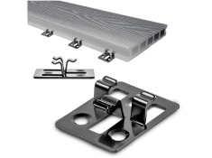 Klips metalowy do montażu desek tarasowych do legarów 50szt, 0000013212