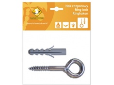 Ring bolt for mounting hammocks and hammock chairs