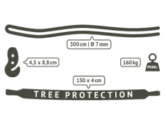 Suspension for Hammock Chairs/Lounger TreeMount Black, TMG45 - black(9)