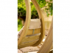 Drewniany fotel hamakowy, Swing Chair - ecru(Creme)