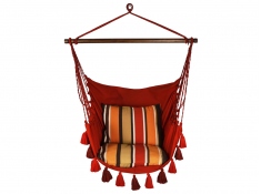 Hamac-chaise en cordes, AHC-10 - rouge(325)