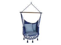 Hamac-chaise en cordes, AHC-11 - bleu marin(6)
