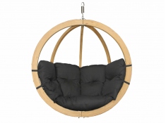 Fotel hamakowy drewniany, Swing Chair Single (3) - grafitowy(1)