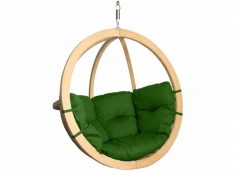 Fotel hamakowy drewniany, Swing Chair Single (3) - zielony(3)