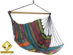 Wide hammock chair with a foot rest, HC-COMFY - gray(296)