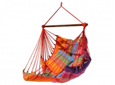 Wide hammock chair with a foot rest, HC-COMFY - rainbow(272)