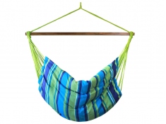 Wide hammock chair with a foot rest