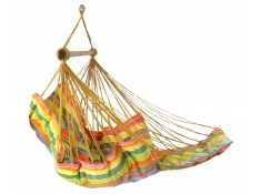 Wide hammock chair with a foot rest