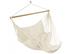 Wide hammock chair with a foot rest, HC-COMFY - ecru(209)