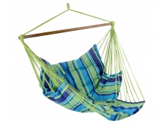 Wide hammock chair with a foot rest, HC-COMFY - blue(242)