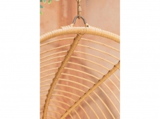 Scaun hamac de răchită în stil mediteranean, Viki - miere bej(9)