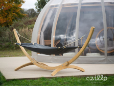 Single cotton hammock with spreader bars, Lungo hamak