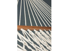 Duży hamak jednoosobowy 260x80cm biały siatka, 0000003859