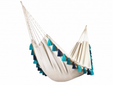 Boho hammock, HT - ecru-blue(0209b)