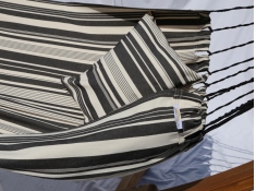Wide hammock, HW - white-black(360)